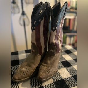 Laredo Keyes Stars and Stripes Flag Cowboy/ Cowgirl Boots